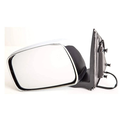 Fits Nissan Pathfinder 2005-2014 Door Wing Mirror Manual Chrome Passenger Side - tradevehicleparts.co.uk