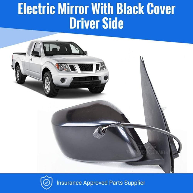Fits Nissan Navara 2006-2015 Door Wing Mirror Electric Black Driver Side - image 2