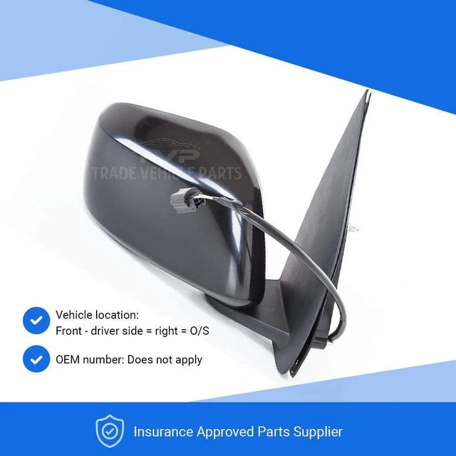 Fits Nissan Pathfinder 2005-2014 Door Wing Mirror Electric Black Driver Side - image 2