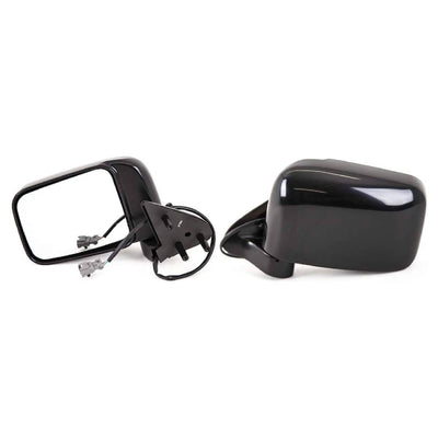 Fits Nissan Navara 2001-2006, Door Wing Mirror Electric Black Paintable Passenger Side - tradevehicleparts.co.uk
