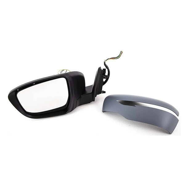 Fits Nissan Qashqai 2014- Door Wing Mirror Electric Heated With Indicator Primed Passenger Side
