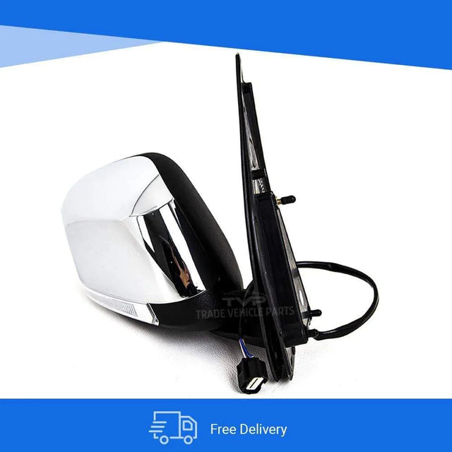 Fits Nissan Navara 2006-2015 Door Wing Mirror Electric With Indicator Chrome Cover Right - image 9