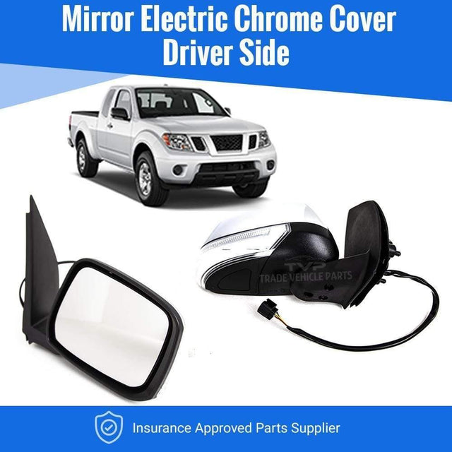 Fits Nissan Navara 2006-2015 Door Wing Mirror Electric With Indicator Chrome Cover Right - image 2