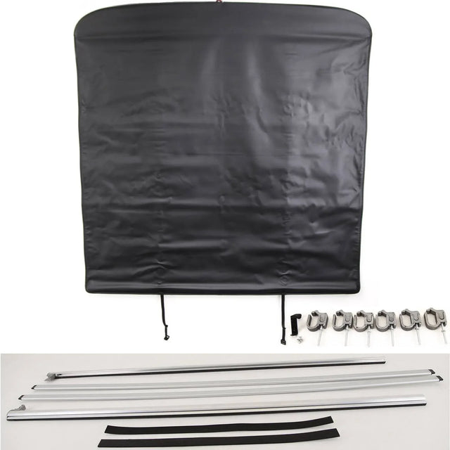 Fits Nissan Navara NP300 2016- Soft Roll Up Tonneau Bed Load Cover Double Cab D23 - image 2
