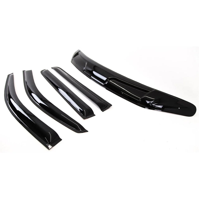 Fits For Nissan Navara NP300 2016- Bonnet Guard & Window Wind Deflectors Set - image 3
