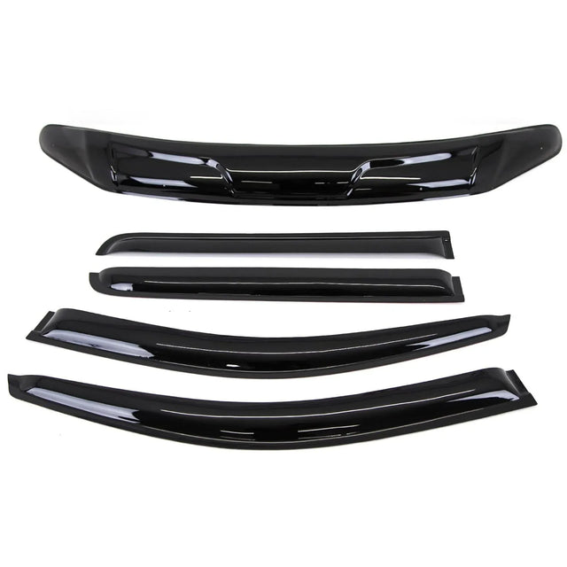 Fits For Nissan Navara NP300 2016- Bonnet Guard & Window Wind Deflectors Set - image 2