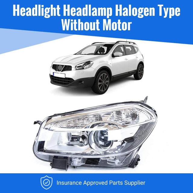 Fits Nissan Qashqai +2 2010-2013 Headlight Headlamp Halogen Type Left Side - image 2