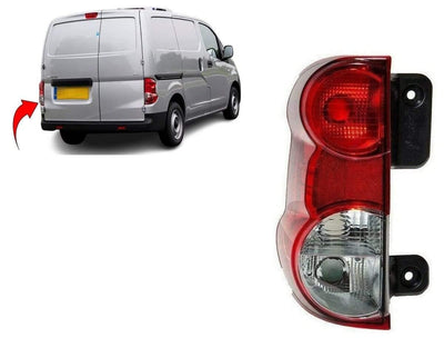 Fits Nissan Nv200 2010- Rear Light Lamp Passenger Side Not Electric Models - tradevehicleparts.co.uk