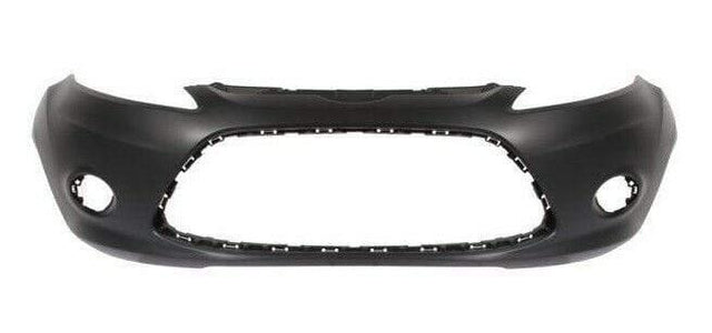 Fits Ford Fiesta 2008-2012 Front Bumper With Fog Holes No Pdc Or Washer Holes Mat Black - image 2