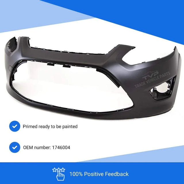 Fits Ford C-Max 2010-2015 Front Bumper Primed No Pdc Or Washer Holes - image 2