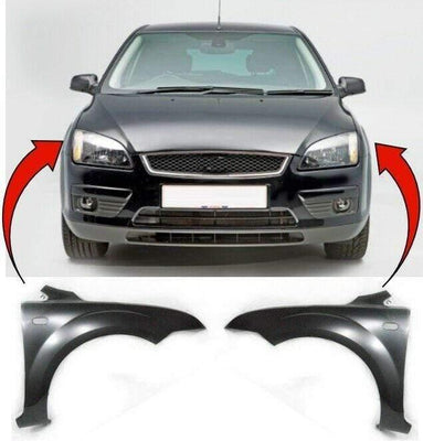 Fits Ford Focus 2005-2008 Front Wing Primed Pair Left & Right Does Not Fit ST Models - tradevehicleparts.co.uk