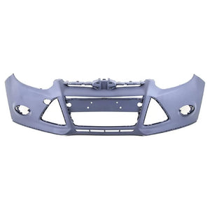 Fits Ford Focus 2011-2014 Front Bumper Primed No Pdc Or Washer Holes