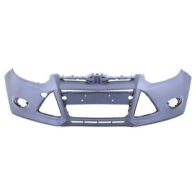 Fits Ford Focus 2011-2014 Front Bumper Primed No Pdc Or Washer Holes - tradevehicleparts.co.uk