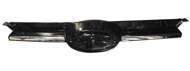 Fits Ford Focus 2011-2014 Front Top Grille Painted Black With Chrome Moulding - image 2