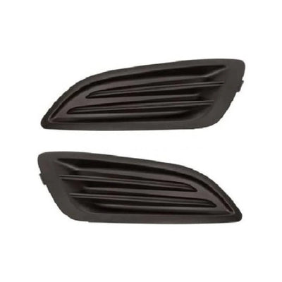 Fits Ford Fiesta 2013-2016 Front Bumper Fog Grille No Lamp Hole Pair Left & Right - tradevehicleparts.co.uk