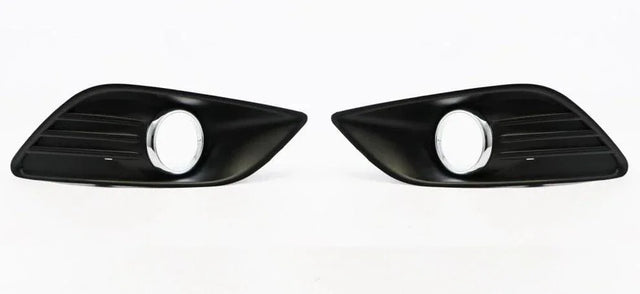 Fits Ford Focus 2008-2012 Front Bumper Fog Grille Chrome Pair Left & Right With Hole - image 2
