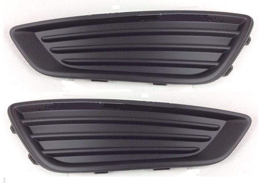 FD3013 Ford Focus 2014- Front Bumper Fog Grille Pair Left & Right No Hole