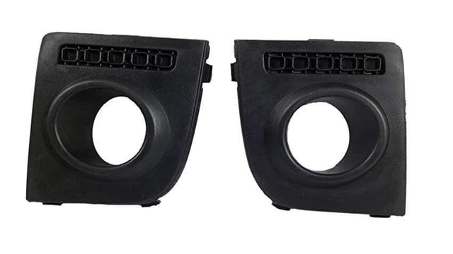 Fits Ford Fusion 2006- Front Bumper Fog Grille With Lamp Hole Black Pair Left & Right - image 2