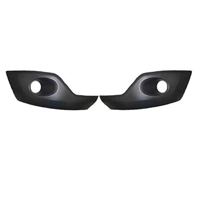 Fits Ford Transit Custom 2013- Front Bumper Fog Grille With Hole Pair Left & Right - tradevehicleparts.co.uk