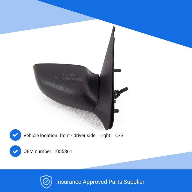 Fits Ford Fiesta 1996-2002 Door Wing Mirror Manual Black Driver Side - image 4