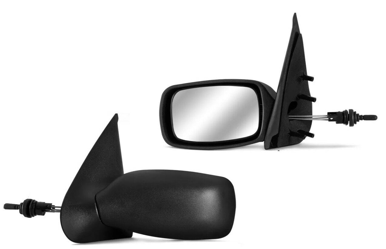 FD4004B Mazda 121 1996-1999 Door Wing Mirror Manual Black Passenger Side