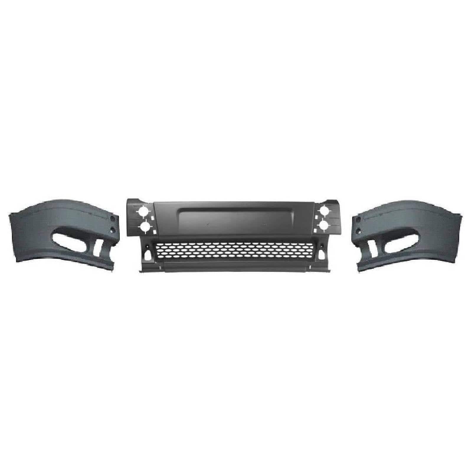 FD4050 Ford Transit 2000-2006 Front Bumper Gray Textured With Fog Holes Complete