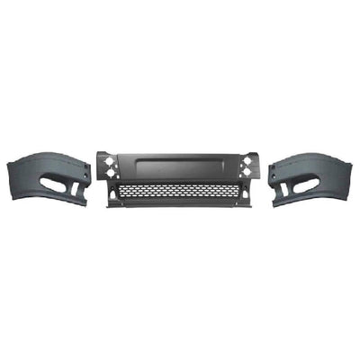Fits Ford Transit 2000-2006 Front Bumper Gray Textured With Fog Holes Complete - tradevehicleparts.co.uk