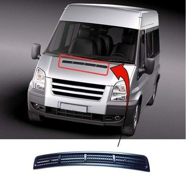 FD4108 Ford Transit Mk7 2006-2014 Bonnet Grille Mat-Black