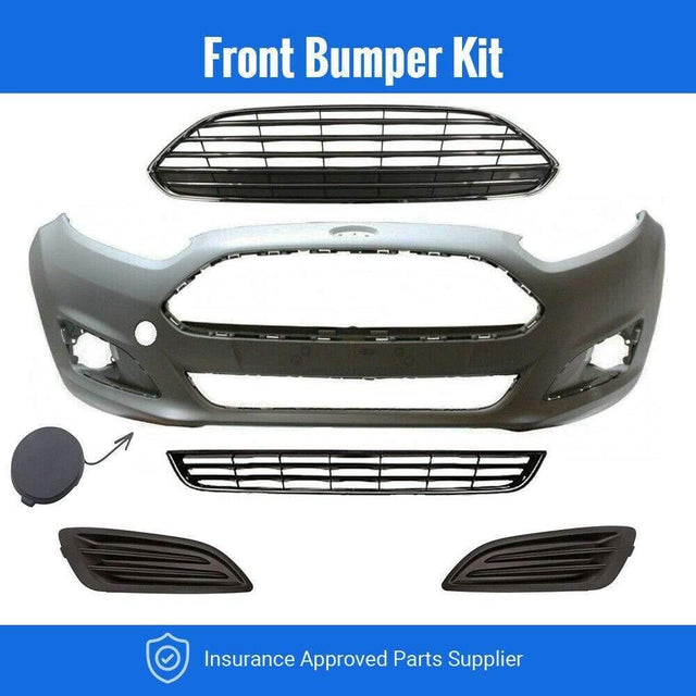 Fits Ford Fiesta Mk7 2013-2017 Front Bumper Kit Complete Not Primed - image 2