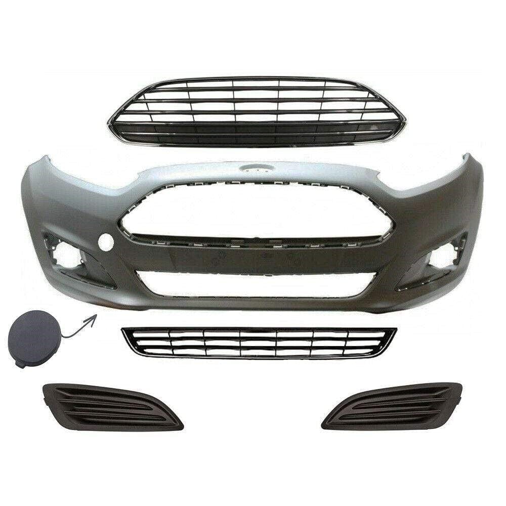 FD4125 Ford Fiesta Mk7 2013-2017 Front Bumper Kit Complete Primed