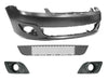 Fits Ford Fiesta Mk6 2005-2008 Front Bumper Kit Primed With Lower Centre Grille & Fog Grilles thumbnail