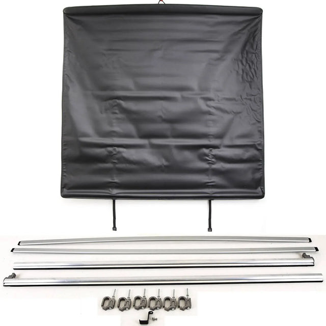 Fits Ford Ranger Wildtrak Double Cab 2012-2019 Soft Roll Up Tonneau Cover Black - image 2