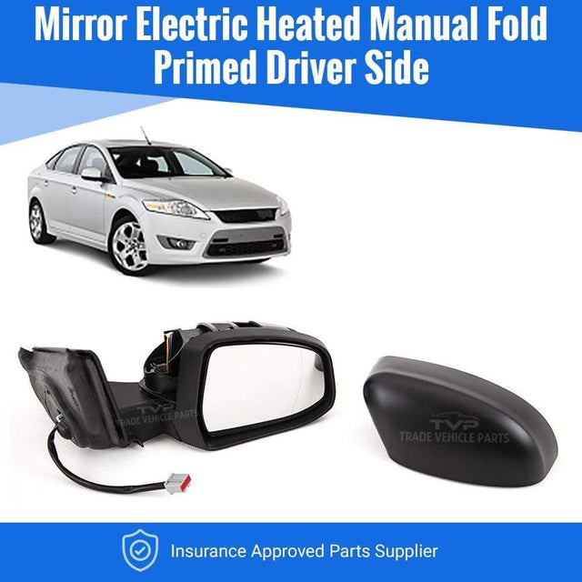 Fits Ford Mondeo 2007-2010 Door Wing Mirror Heated Electric Primed Driver Side - image 2