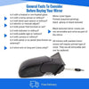 Fits Ford Focus 2005-2007 Door Wing Mirror Manual Textured Driver Side thumbnail