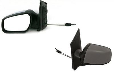 Fits Ford Focus 2005-2007 Door Wing Mirror Manual Primed Passenger Side - tradevehicleparts.co.uk