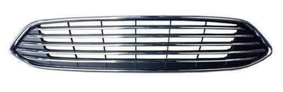 Fits Ford Focus Estate 2014- Centre Front Main Grille With Chrome Frame & Slats - tradevehicleparts.co.uk