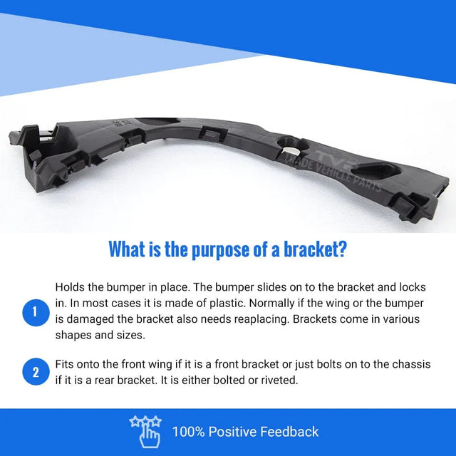 Fits Ford Focus Hatchback 2014- Rear Bumper Bracket Outer Section Passenger Side New - image 6