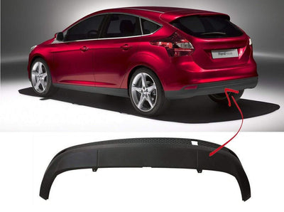 Fits Ford Focus Hatchback 2011-2014 Rear Bumper Spoiler Diffuser - tradevehicleparts.co.uk