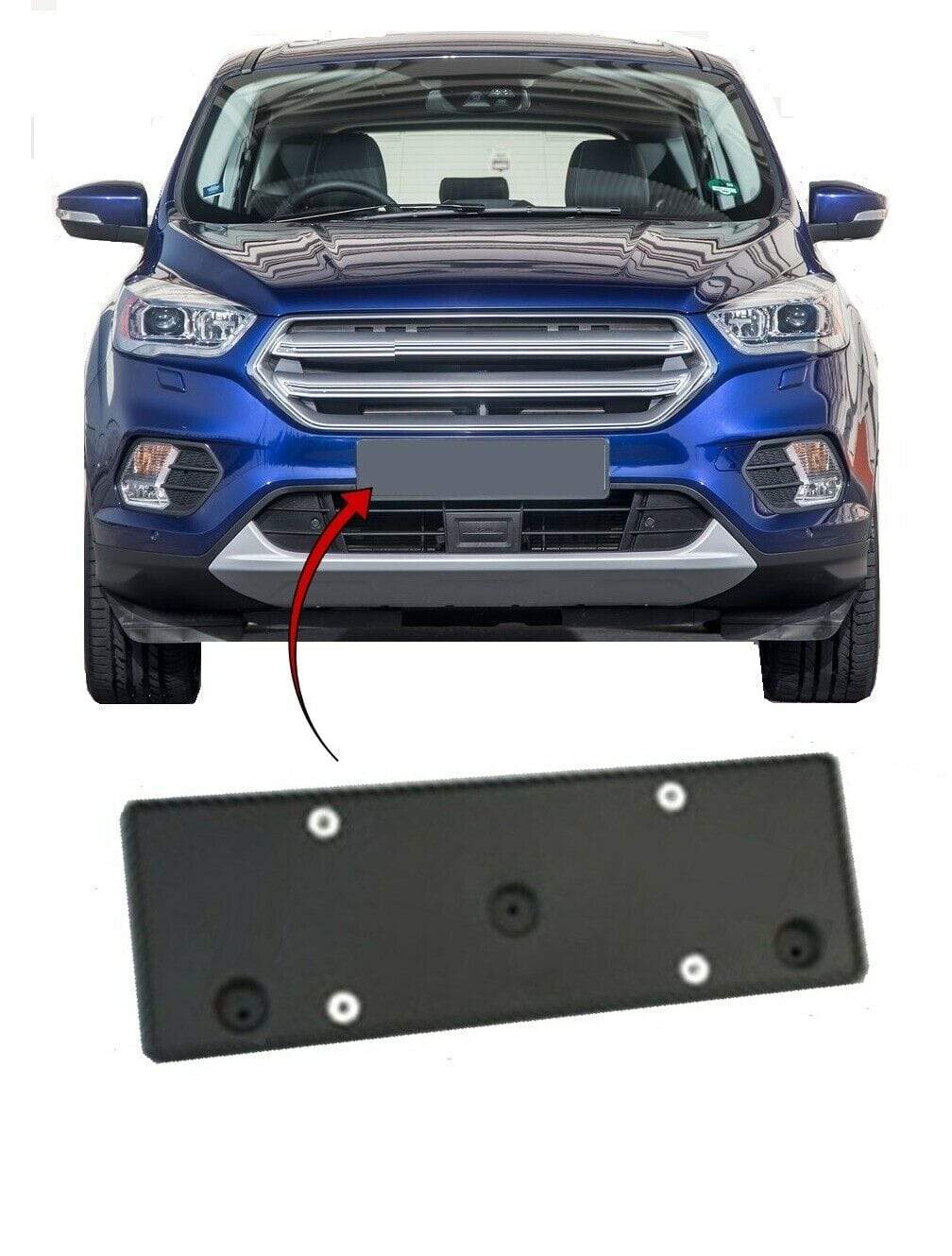 Ford kuga number plate outlet holder