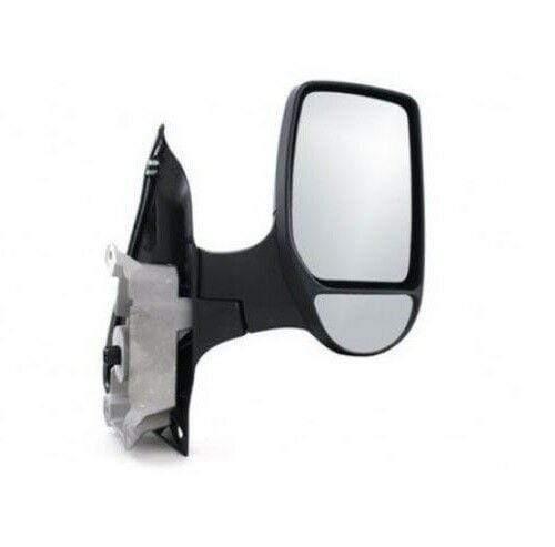 Fits Ford Transit 2000-2014 Door Wing Mirror Manual Black Short Arm Driver Side
