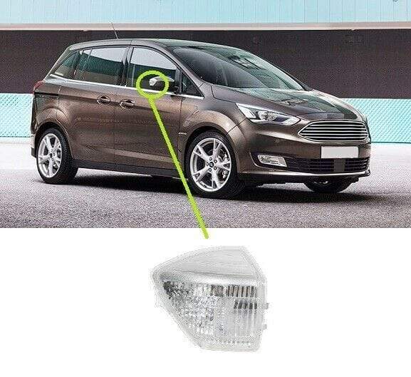 FD5484A Ford C-Max 2010- Door Wing Mirror Indicator Clear Lens Driver Side