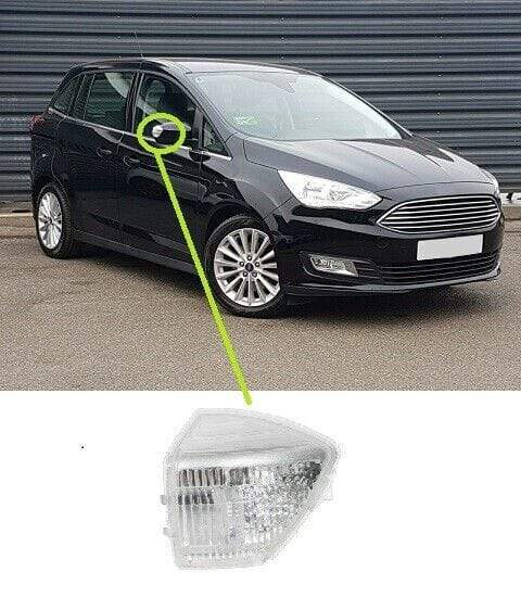 FD5484C Ford Grand C-Max 2010- Door Wing Mirror Indicator Clear Lens Driver Side
