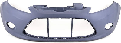 Fits Ford Fiesta 2008-2012 Front Bumper With Fog Holes No Pdc Or Washer Holes Primed - tradevehicleparts.co.uk