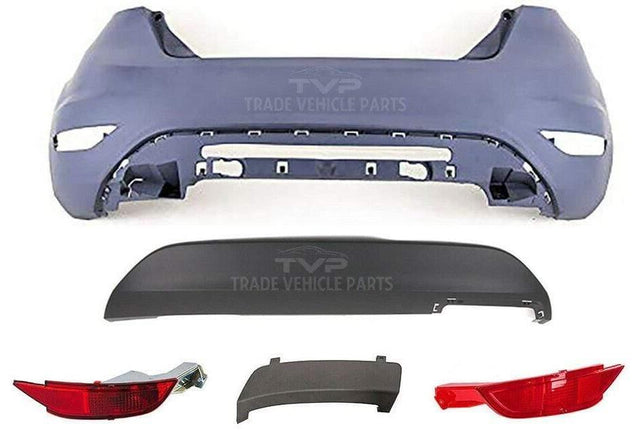 Fits Ford Fiesta Hatchback 2008-2017 Rear Bumper Kit Complete Primed Without Pdc Holes - image 2