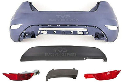 Fits Ford Fiesta Hatchback 2008-2017 Rear Bumper Kit Complete Primed Without Pdc Holes - tradevehicleparts.co.uk