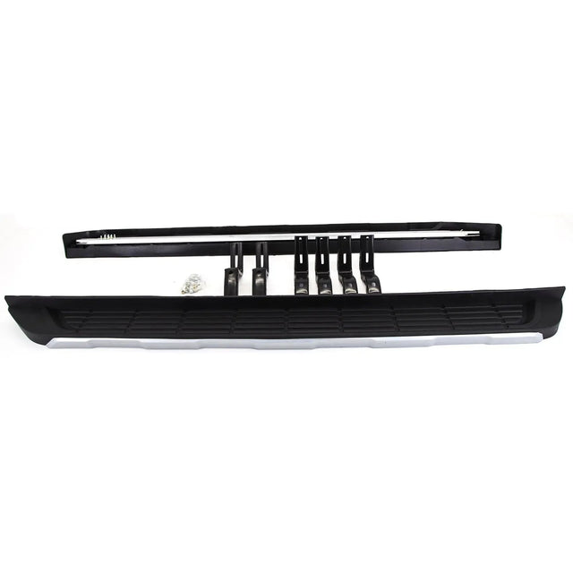 Fits Ford Ranger T6 2011-On Running Boards Side Steps Black & Silver - image 3