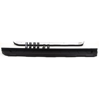 Fits Ford Ranger T6 2011-On Running Boards Side Steps Black - tradevehicleparts.co.uk