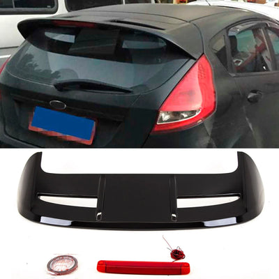 Fits Ford Fiesta MK7 MK7.5 2008-2017 Rear Roof Boot Lip Spoiler ST Style Gloss Black - tradevehicleparts.co.uk