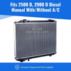 Fits Mazda B Series Un 1998-2006 Radiator (2500 D, 2900 D)(Manual)( With/Without Ac) thumbnail