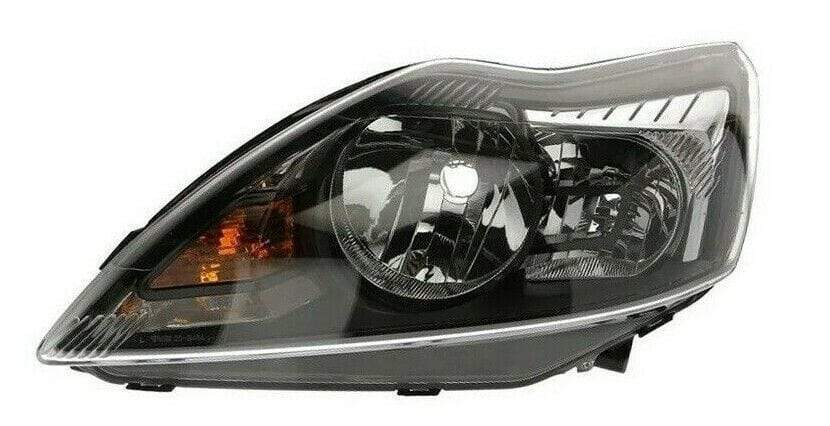 FD8026B Ford Focus Hatchback 2008-2011 Headlight Headlamp W/ Motor Black Chrome Left Lh